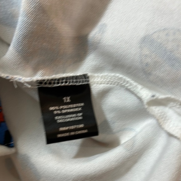 Women's White Boot Print Top - Picture 8 of 9